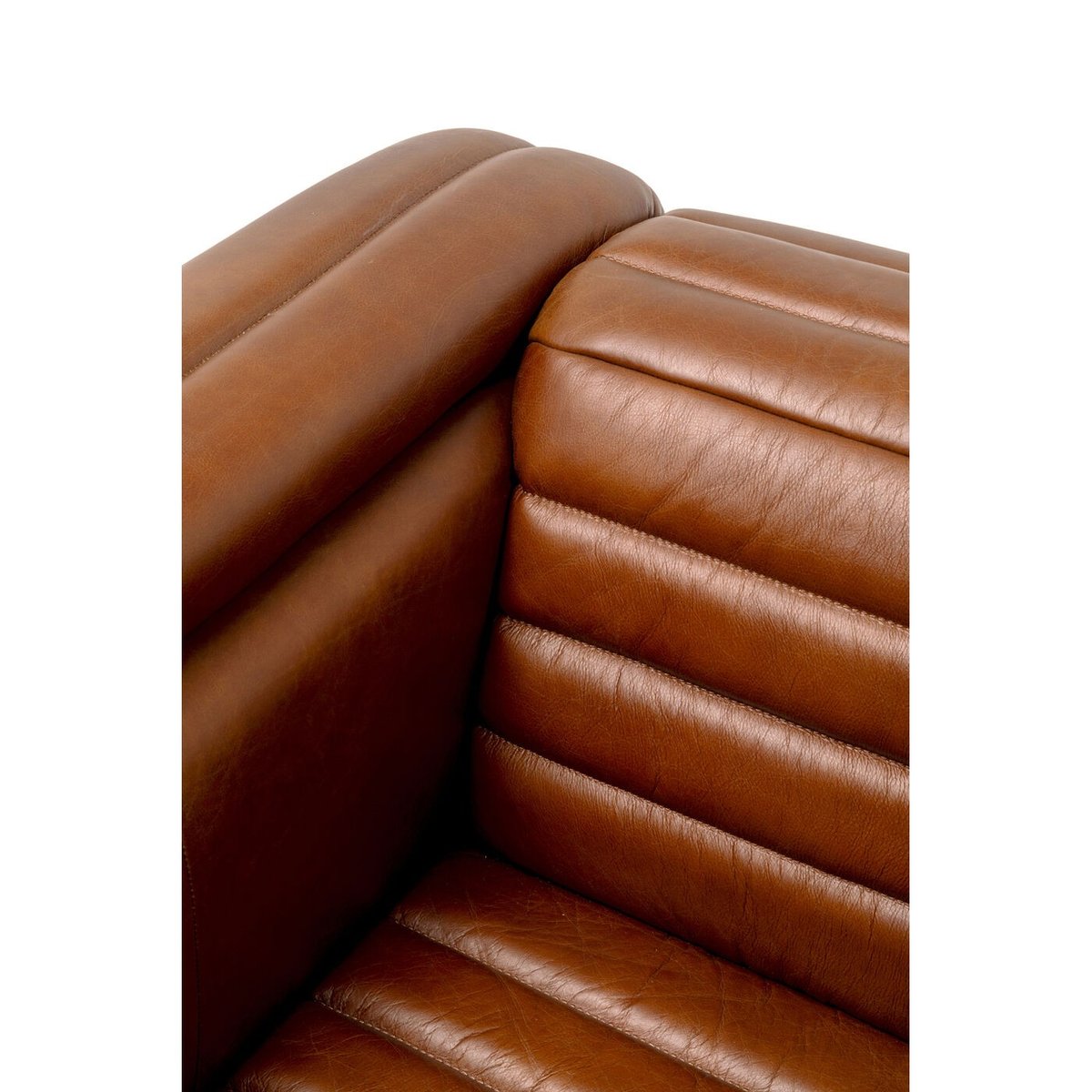 Fauteuil en cuir, AURELIO marron, KARE DESIGN