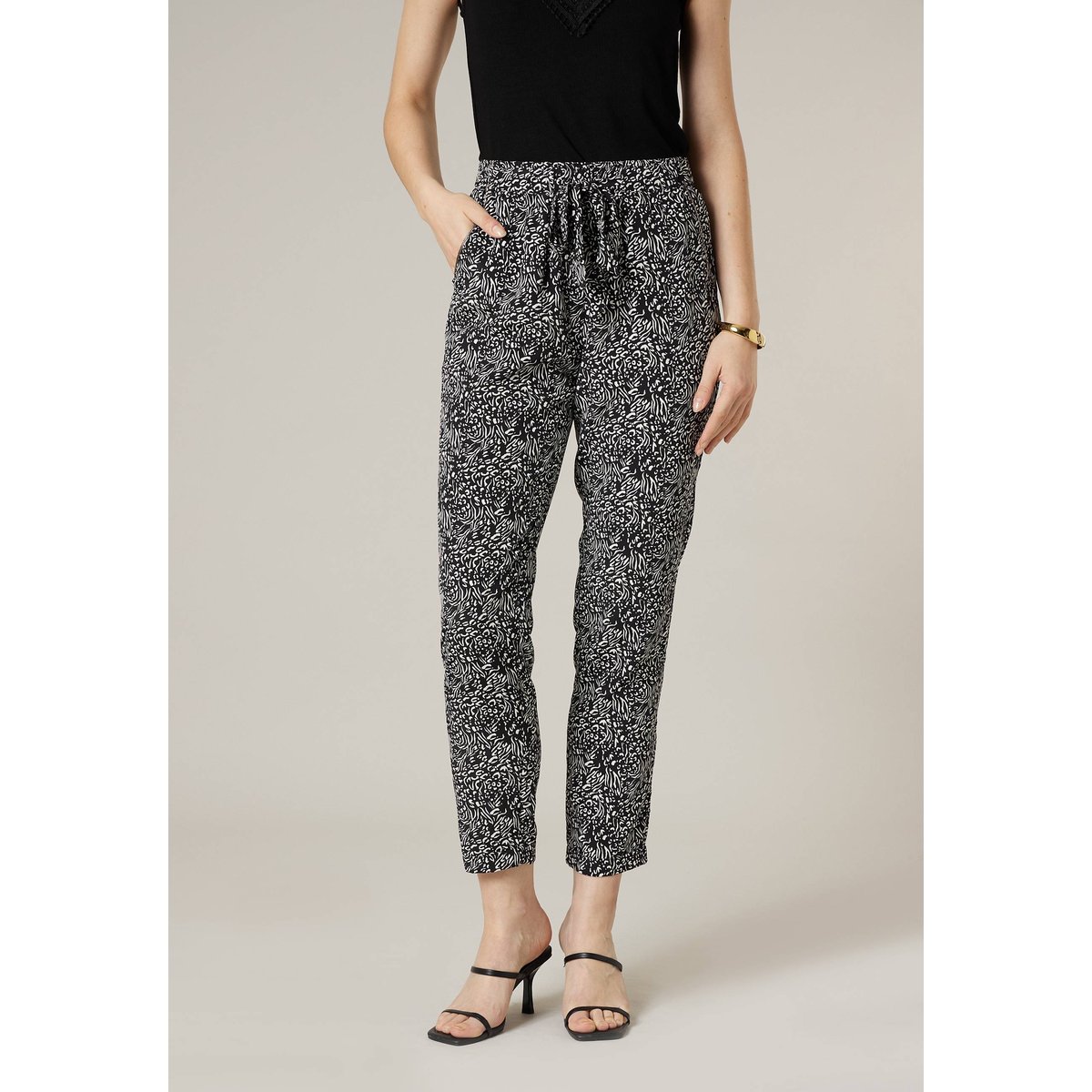 Pantalon cigarette femme EDISIA black, DEELUXE