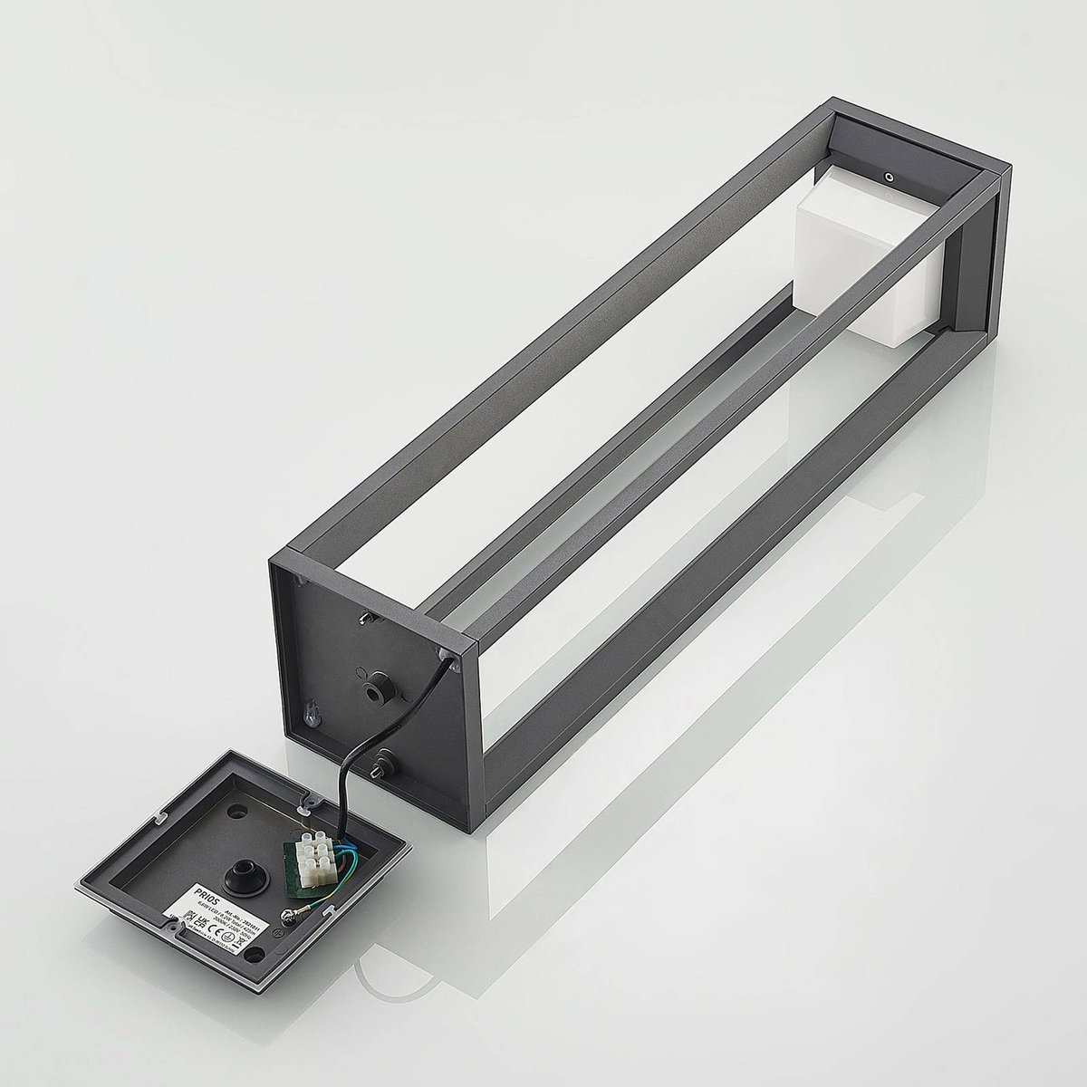 Luminaire extérieur en aluminium moderneLED anthracite, PRIOS
