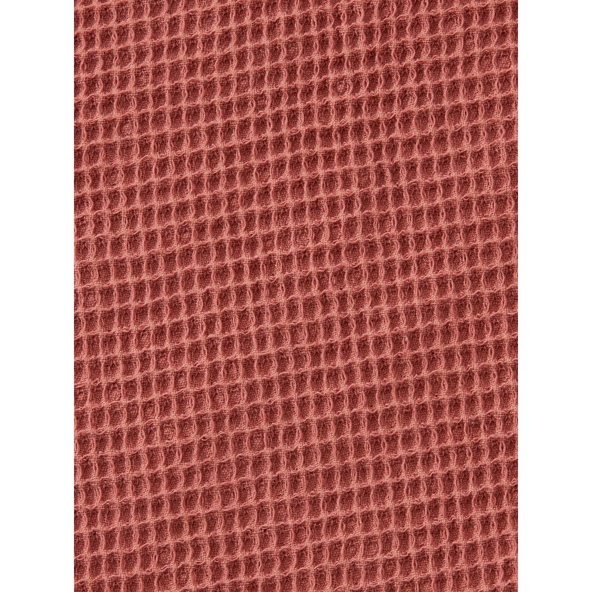 Couvre-lit nid d'abeille gaufrette terracotta, VERTBAUDET