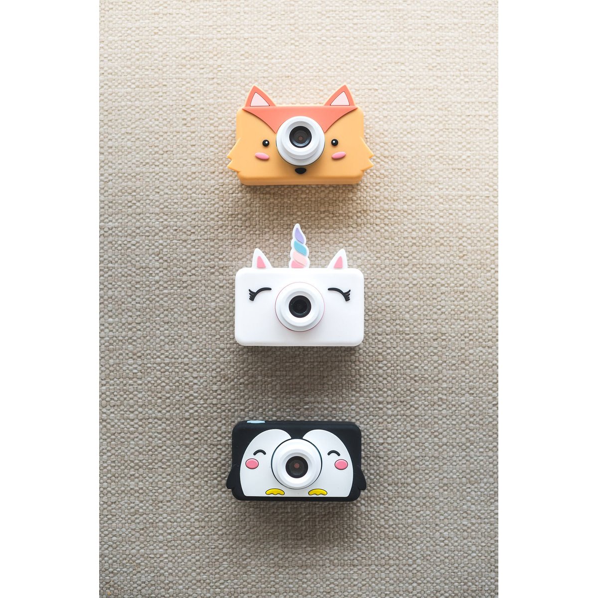 Appareil photo PINGOUIN noir pur, THE ZOOFAMILY