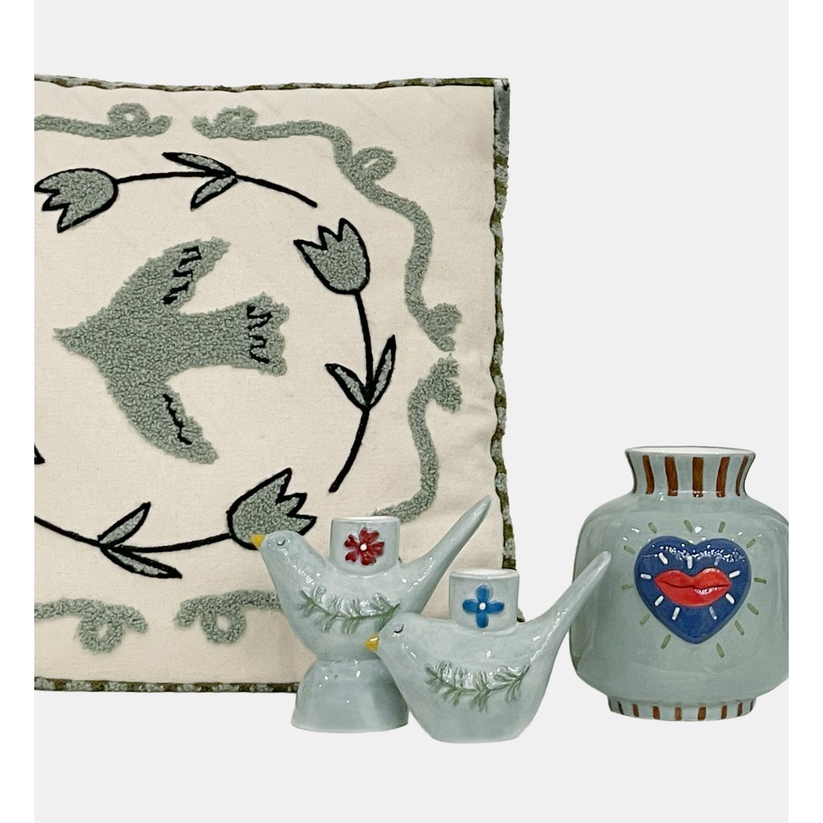 Bougeoir - moyen modèle bleu vert, OPJET