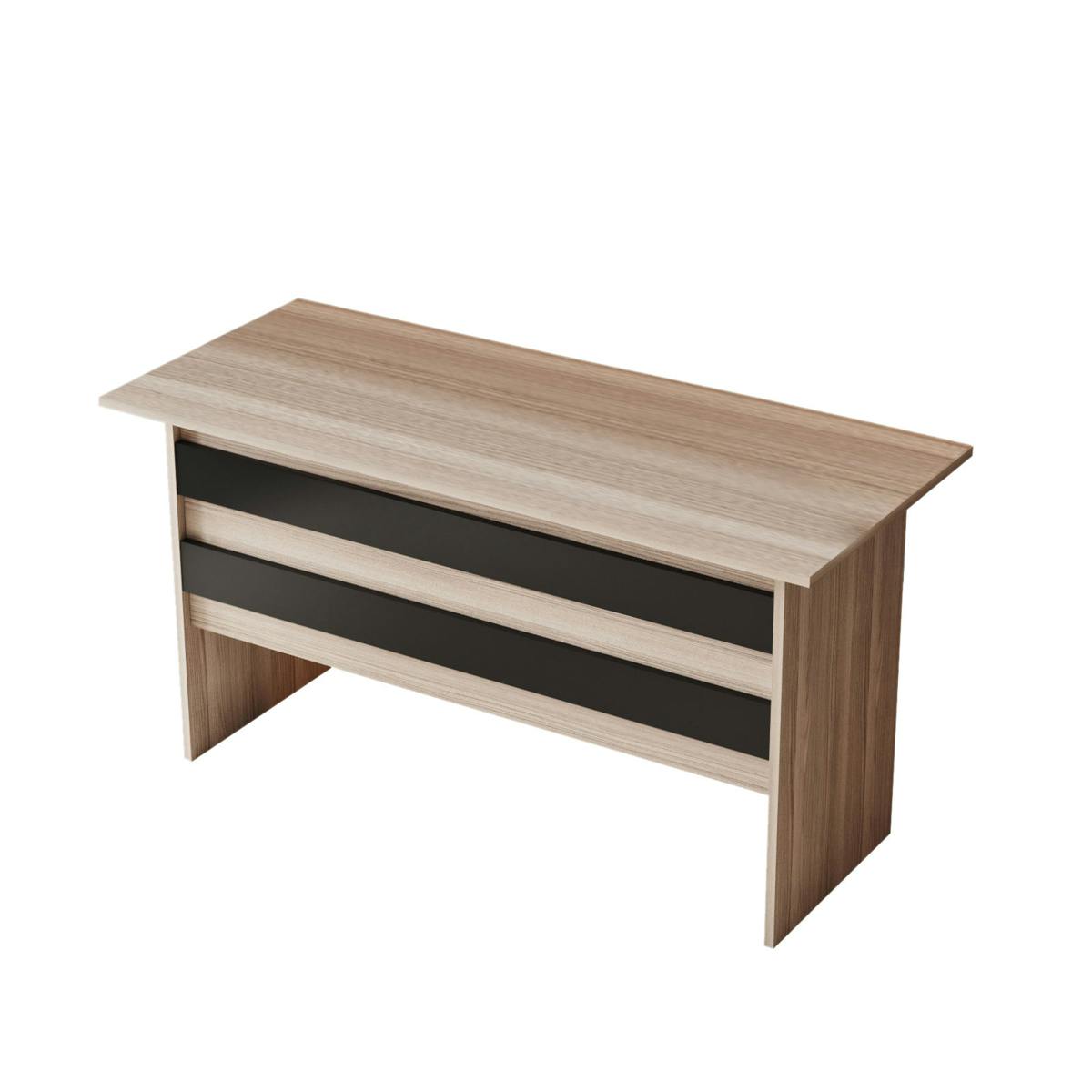 Bureau moderne 140 cm MARFA chêne, PIER IMPORT