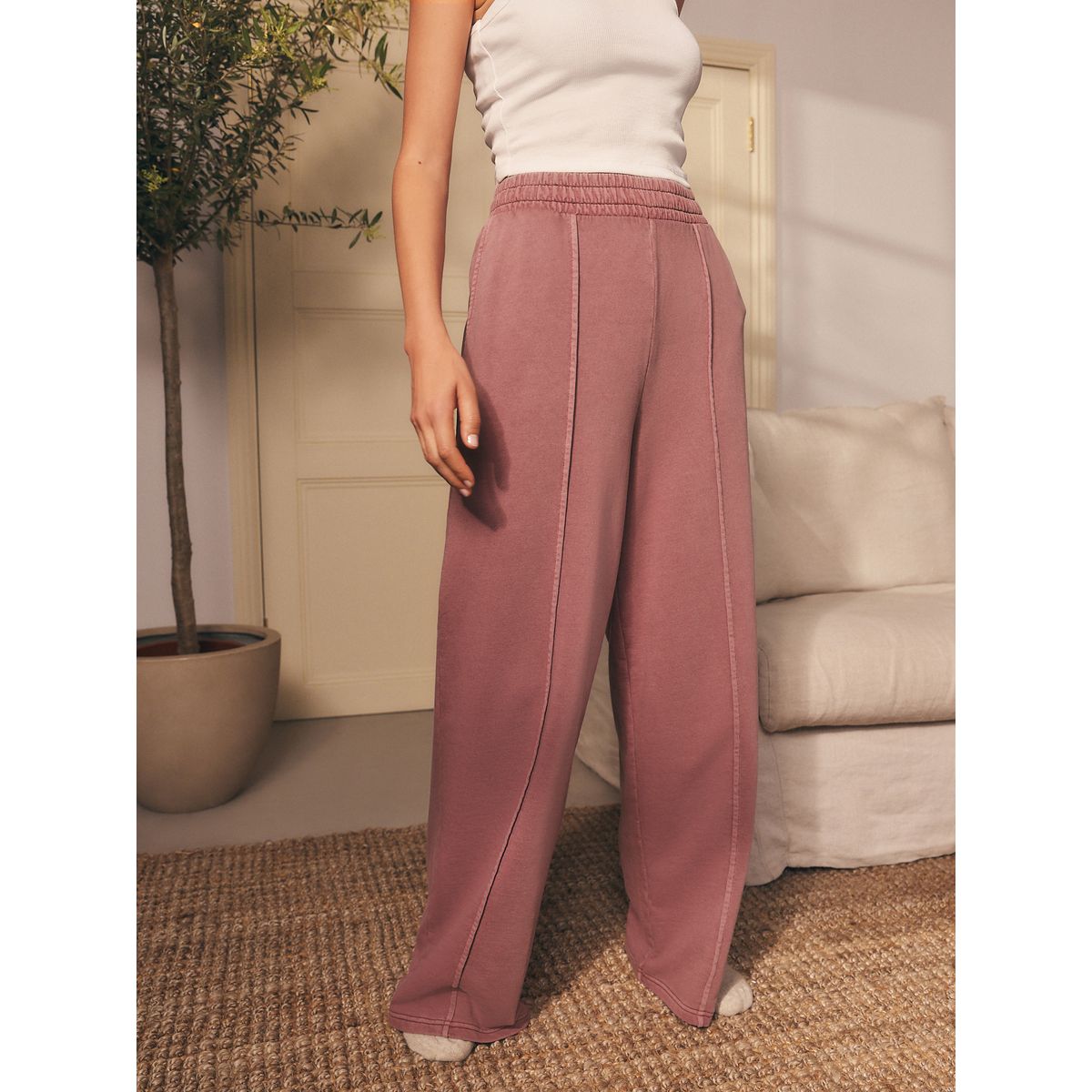 Pantalon de jogging coupe large mauve pourpre, NEXT