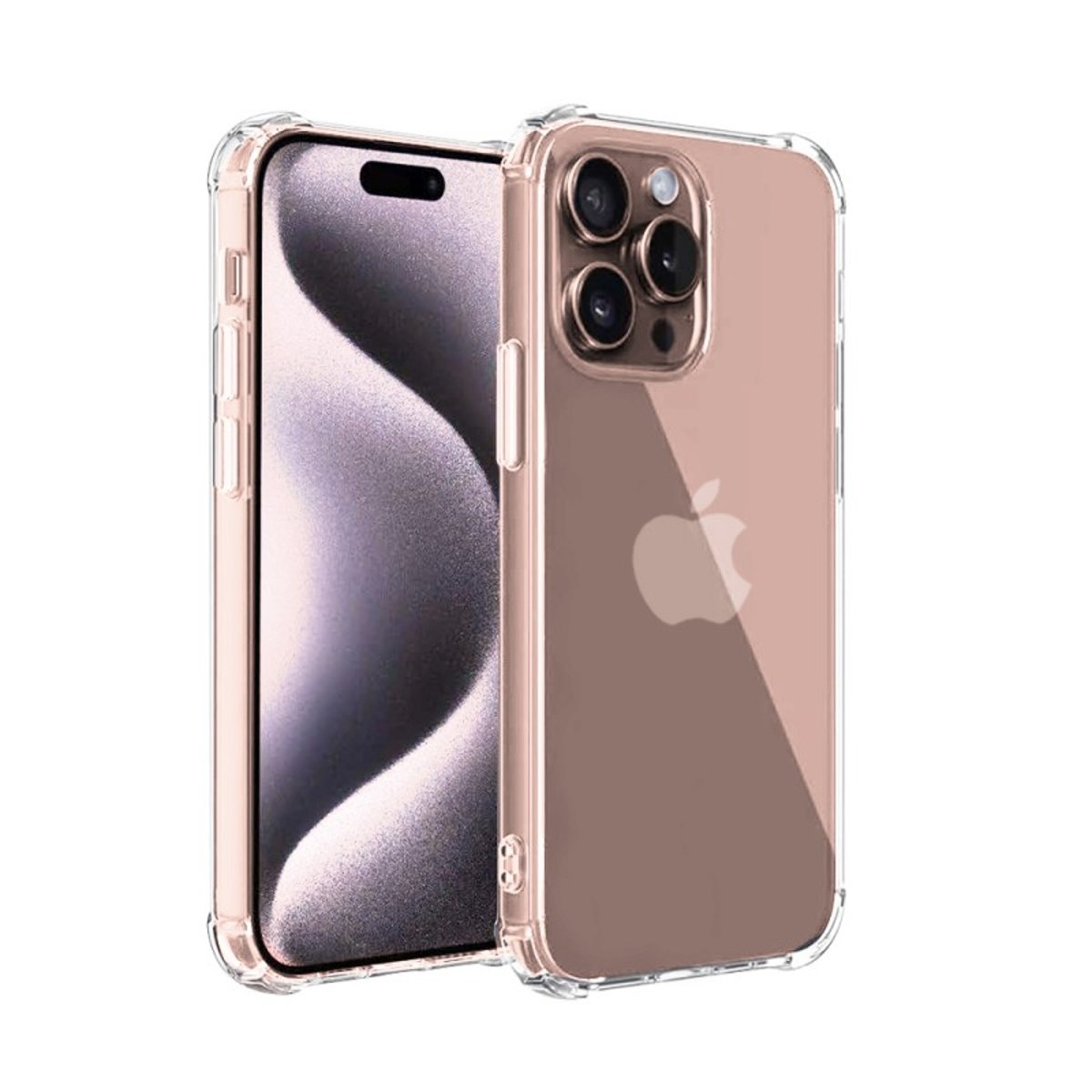 Coque iPhone 16 Pro antichoc + 2 vitres transparent, EVETANE