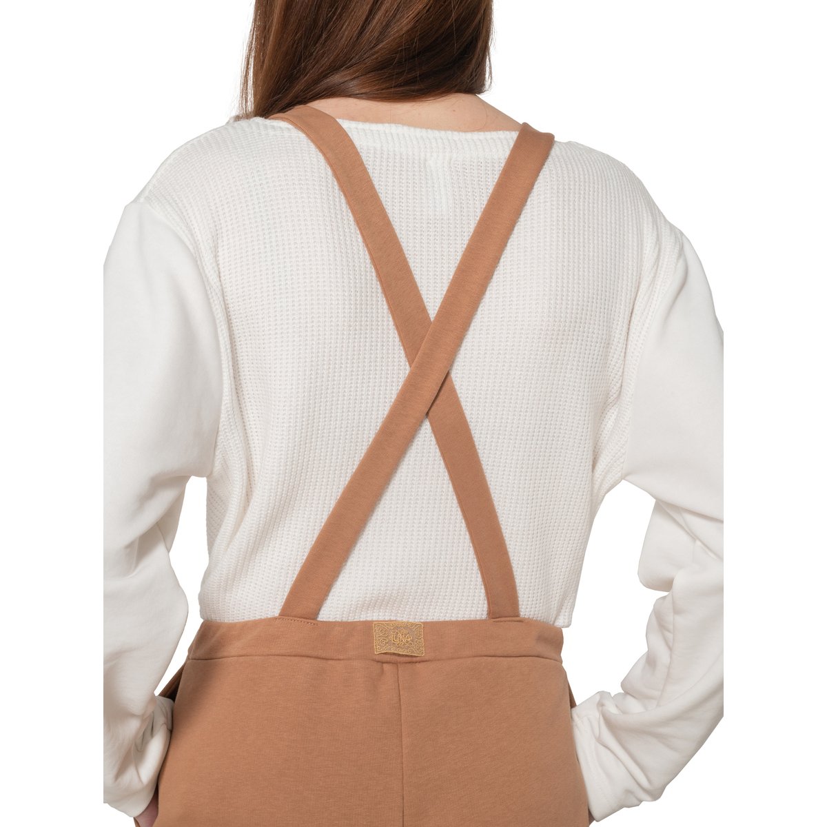 Pantalon salopette Sweetened marron, LUNA SPLENDIDA
