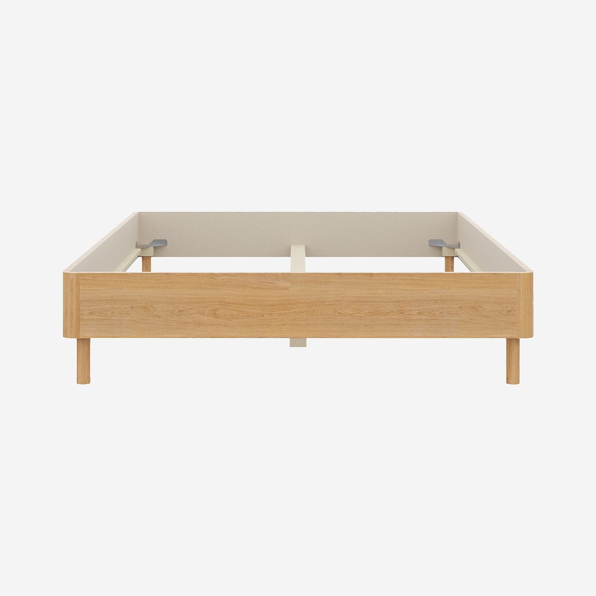 Cadre de lit bois ORSON naturel clair, HABITAT