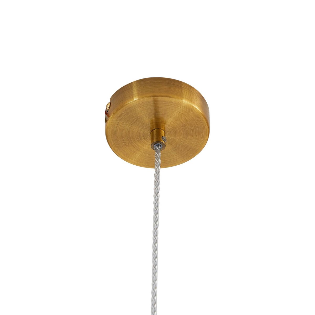 Suspension en verre vintage, Drakar ambre, or, LINDBY