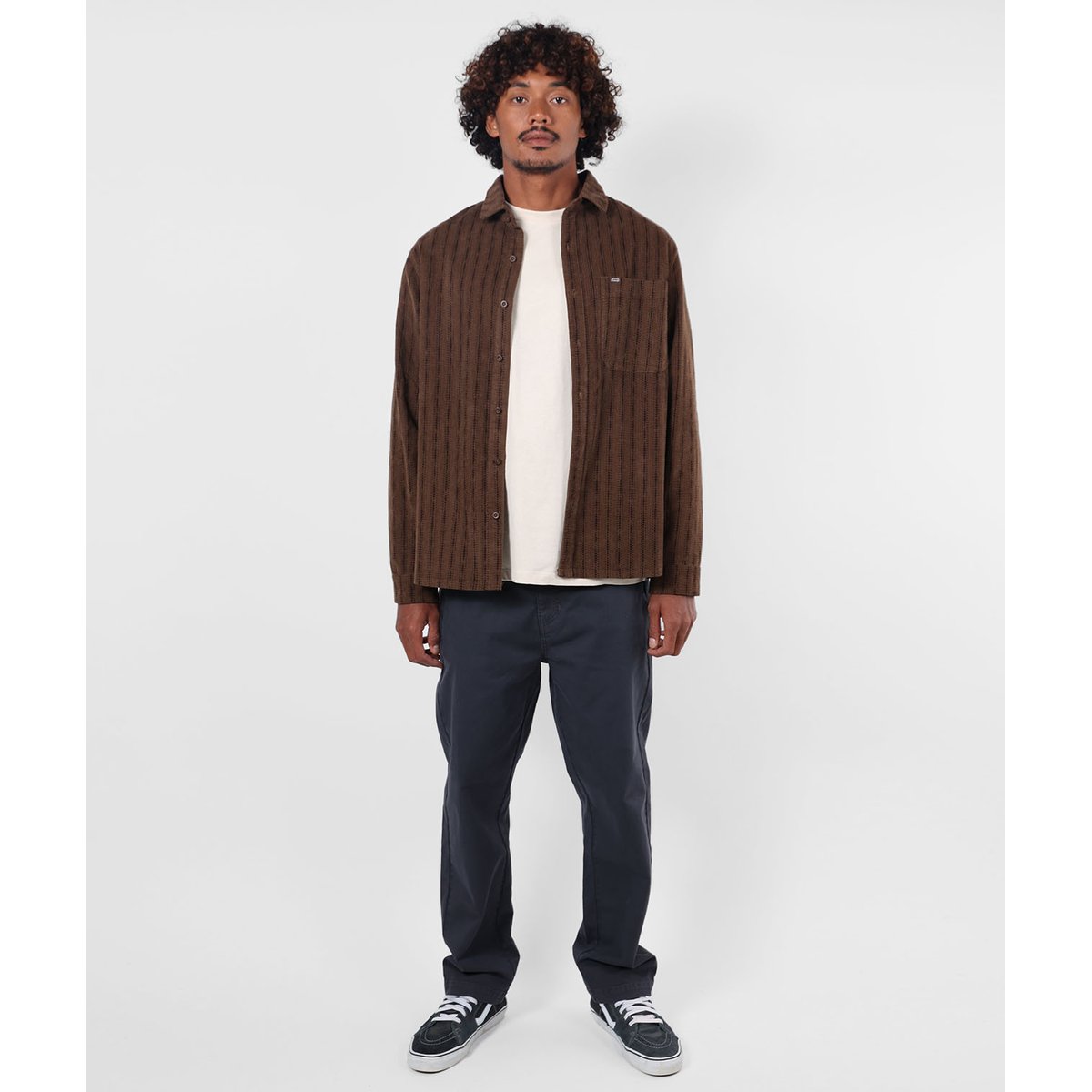 Chemise manches longues VERTRIDE deep brown, OXBOW