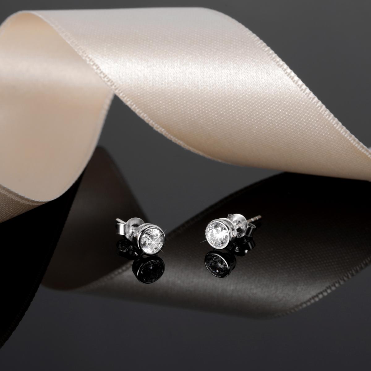 Boucles D'oreilles En Or Blanc 750 B-classic argent, BLUESPIRIT