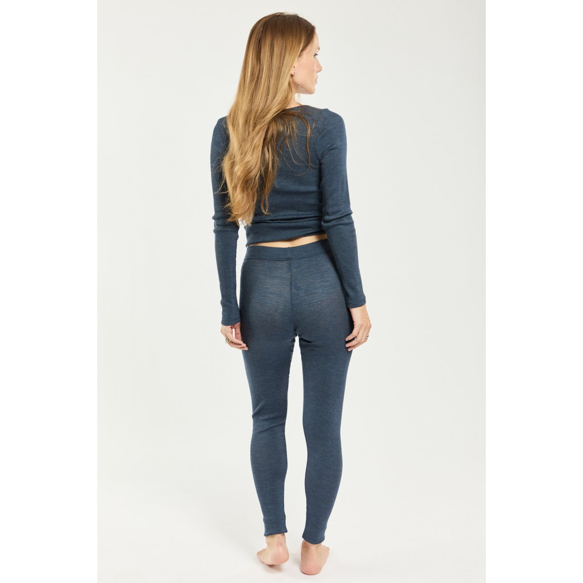 Legging - laine et soie blue denim, ARMOR-LUX