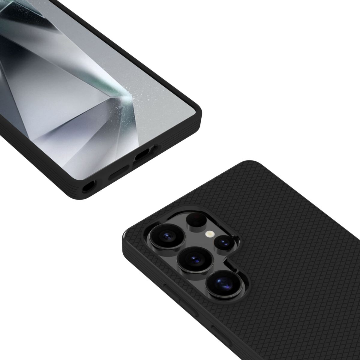 Coque Samsung S25 Ultra Souple - Noir couleur unique, ADEQWAT