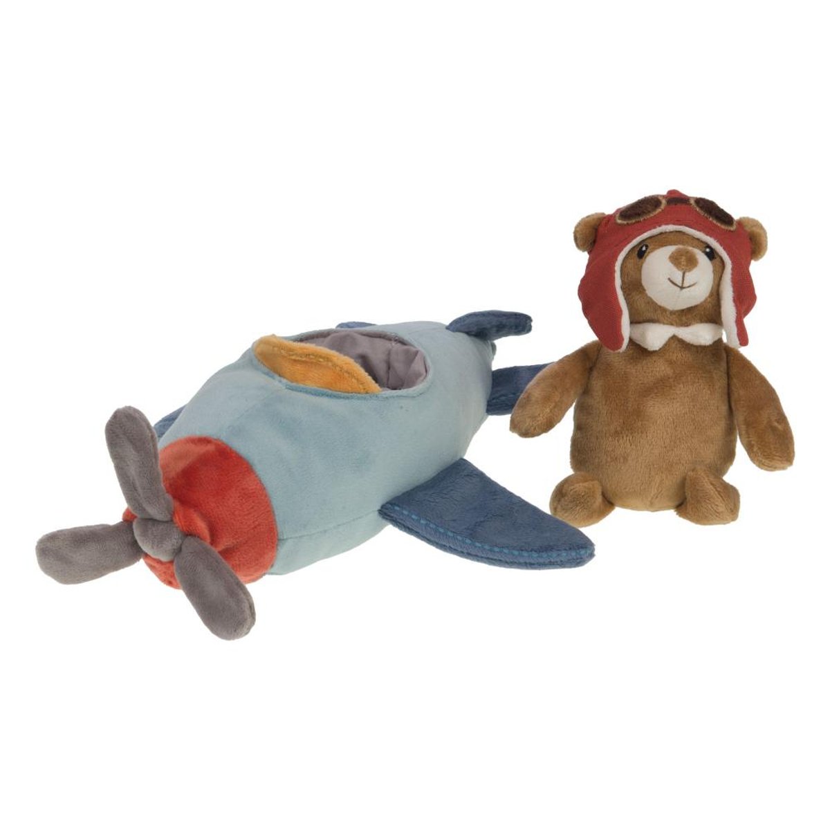 Peluche Ourson avion multicolore, AMADEUS