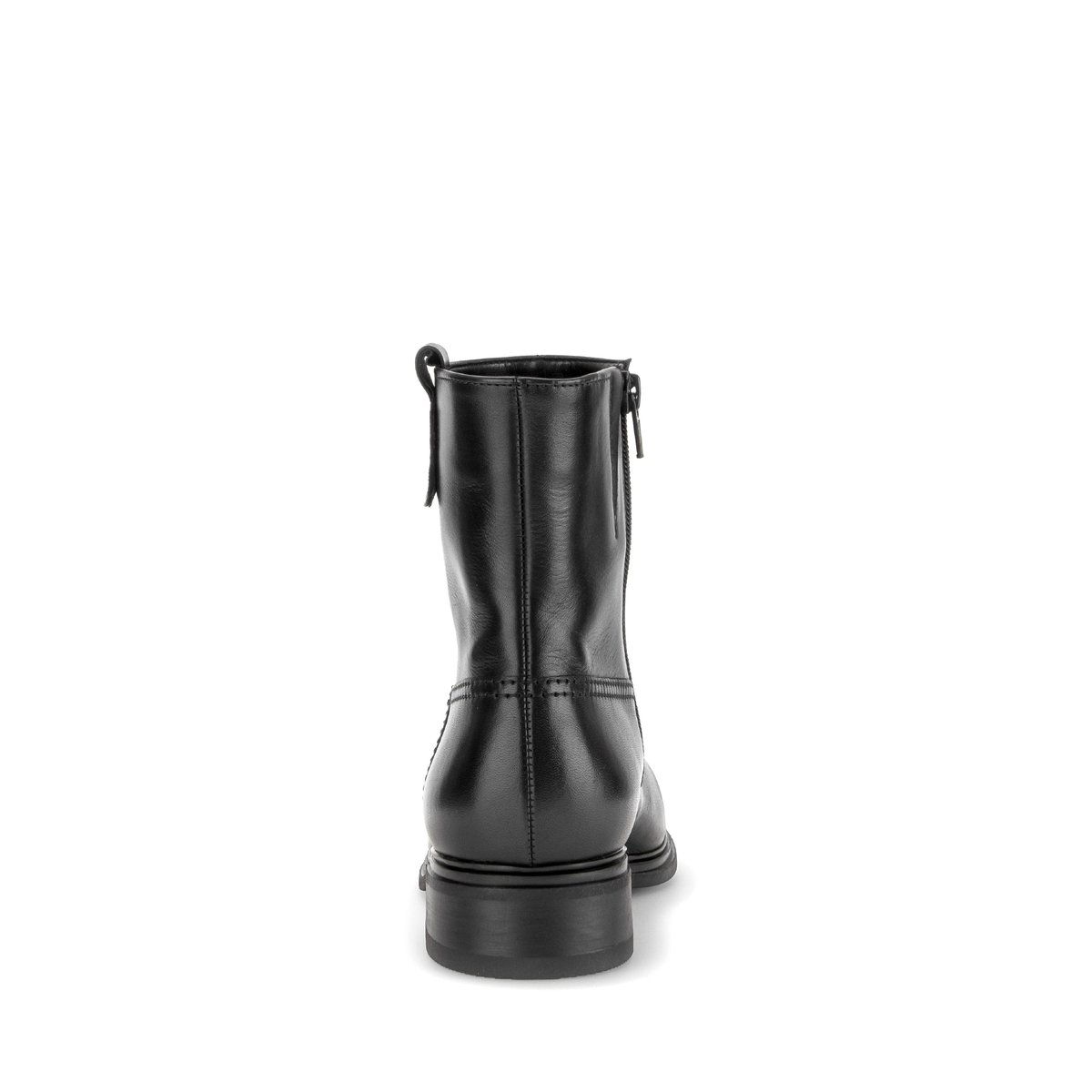 Bottines en cuir lisse à talon décroché noir lisse, GABOR
