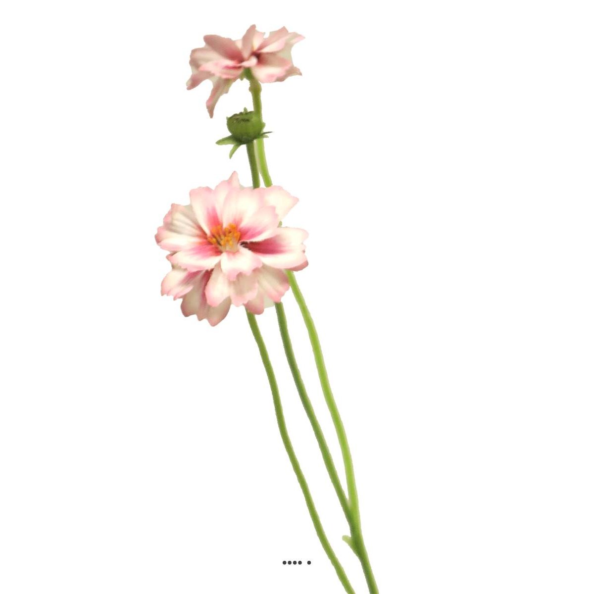 Centaurée artificielle, 3 ramures, H 64 c rose-crème, ARTIFICIELLES