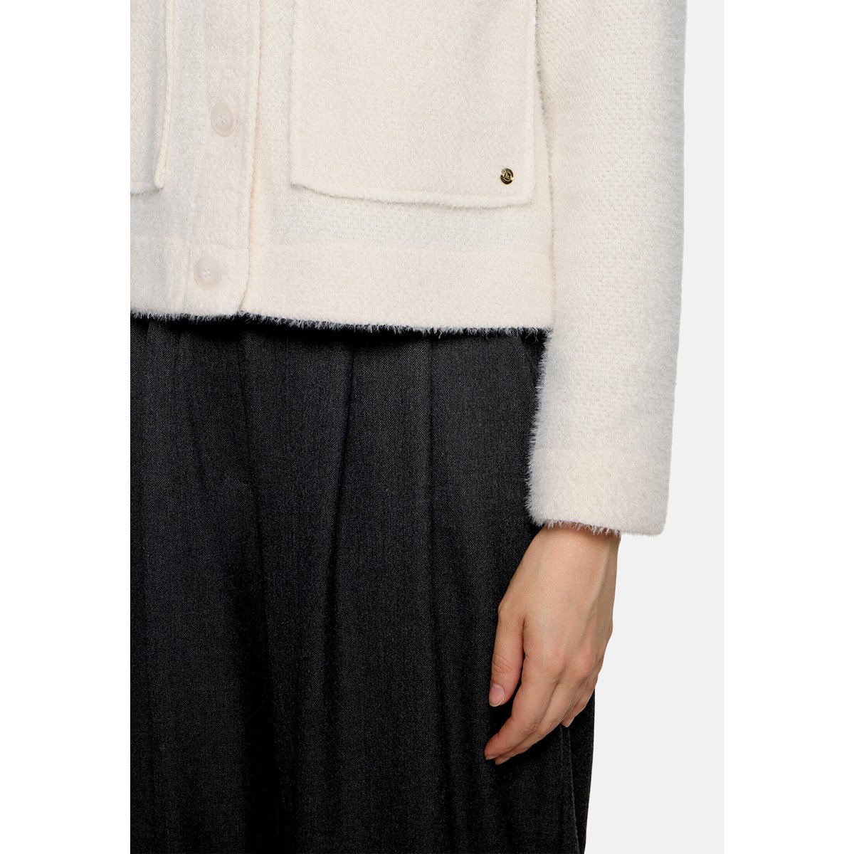 Veste casual à col white sand, BETTY & CO