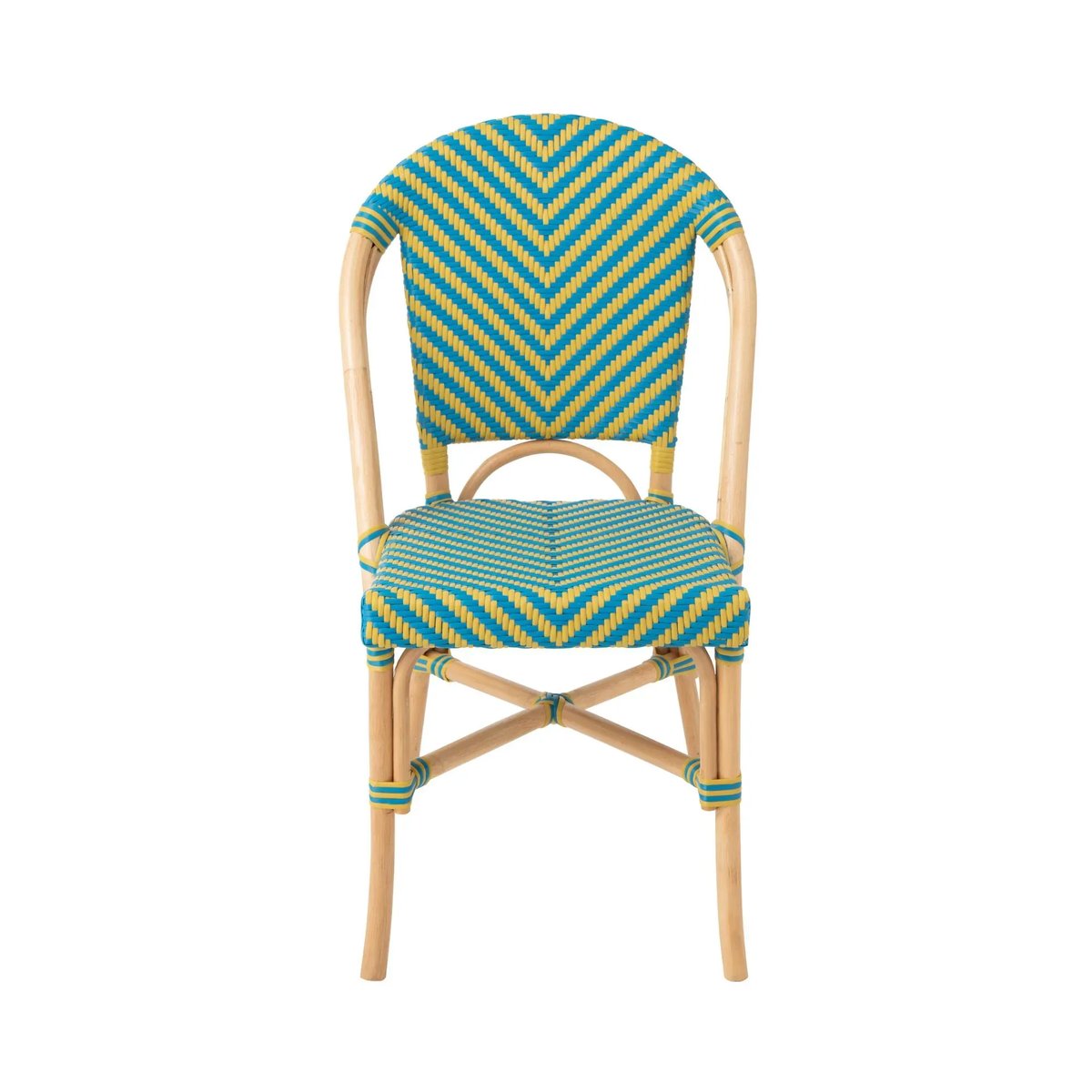 Chaises bistrot tressées (lot de 2) - MONTMARTRE jaune, HELLIN, DEPUIS 1862