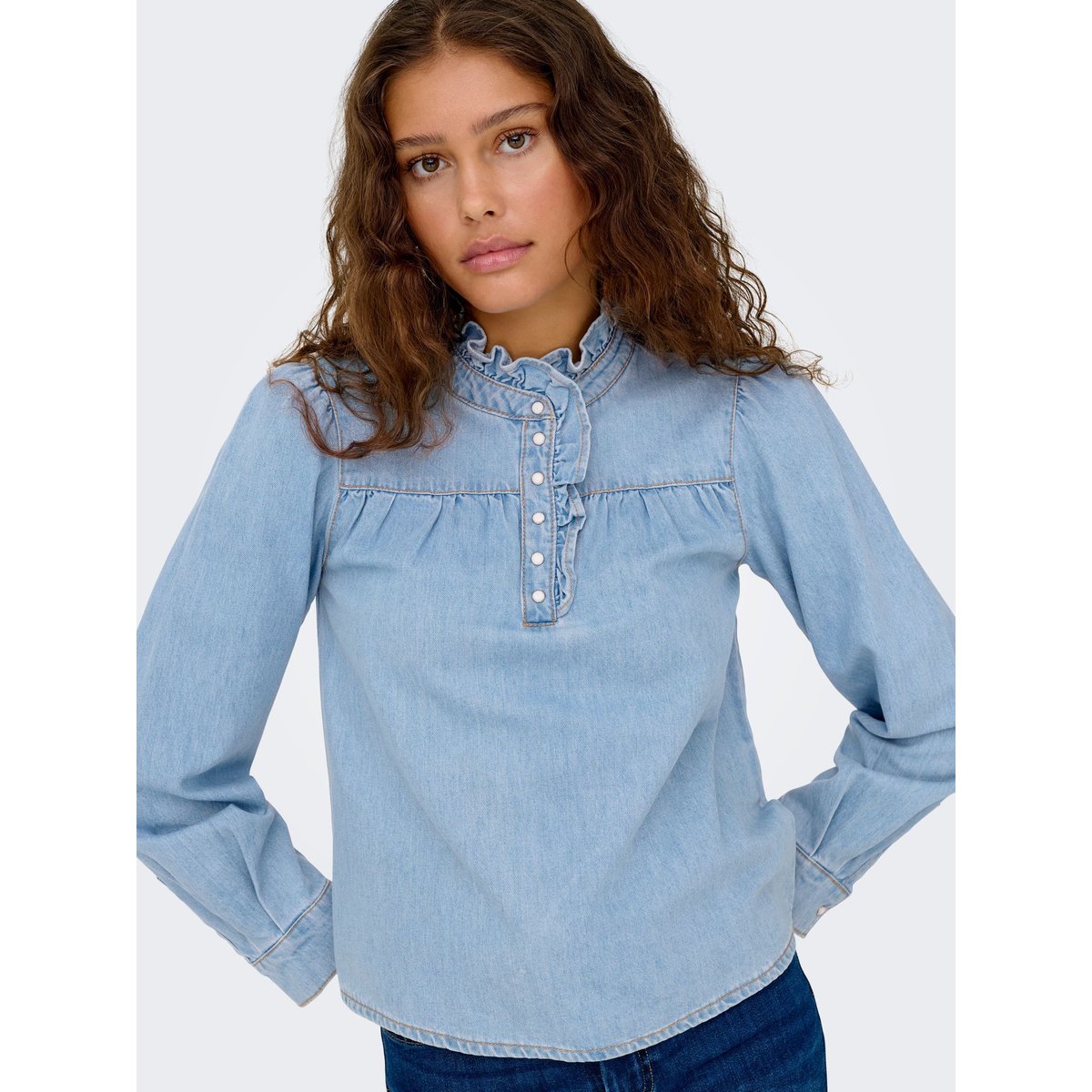 Chemise En Denim light blue denim, ONLY