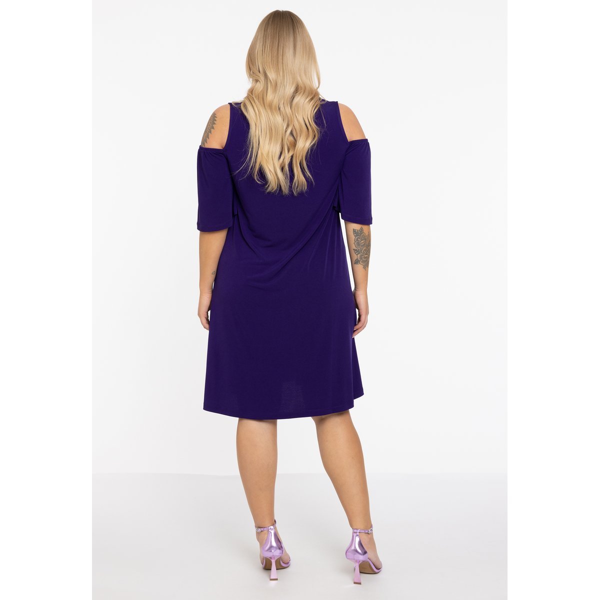 Robe avec découpe / découpes violet, YOEK