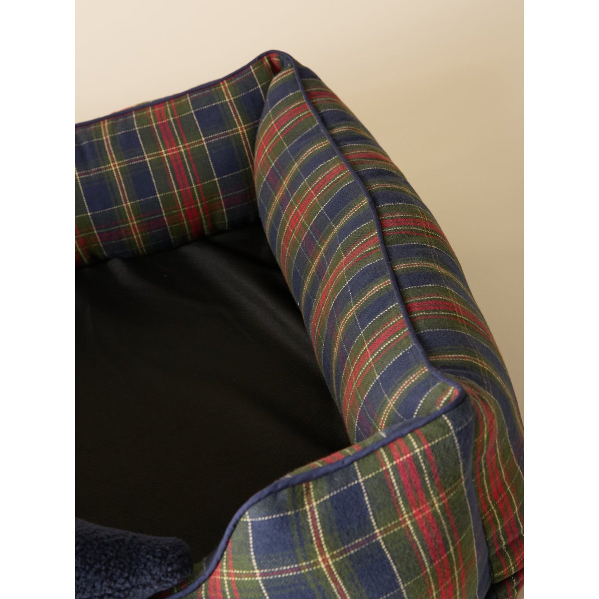 Panier pour chien grande taille - Collection Fine Truffe carreaux ecossais vert, CYRILLUS