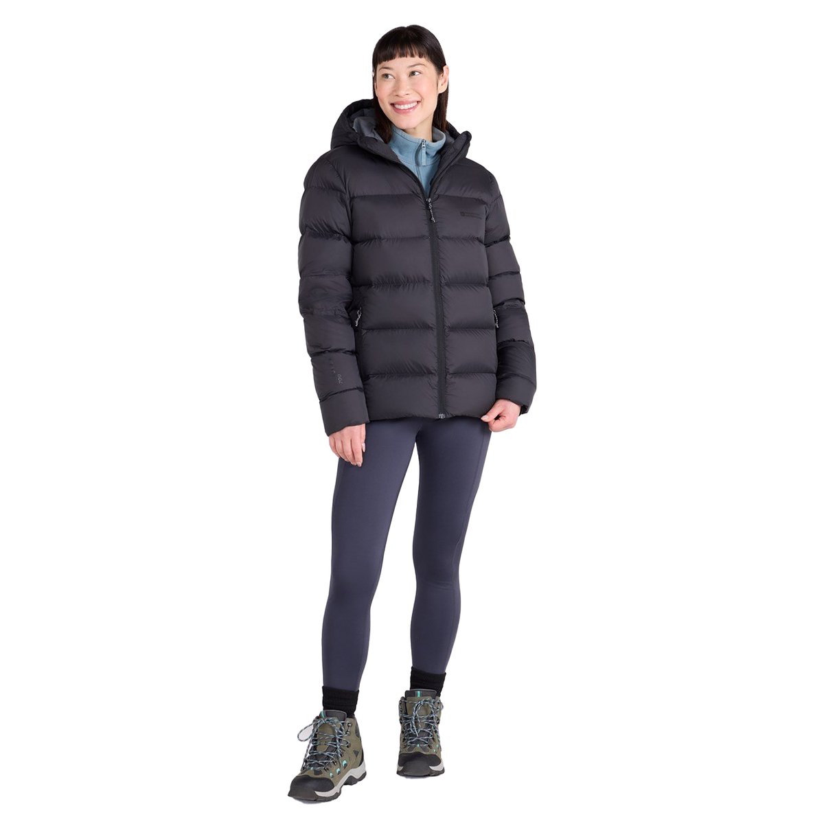 Veste rembourrée pliable STRATUS noir, MOUNTAIN WAREHOUSE