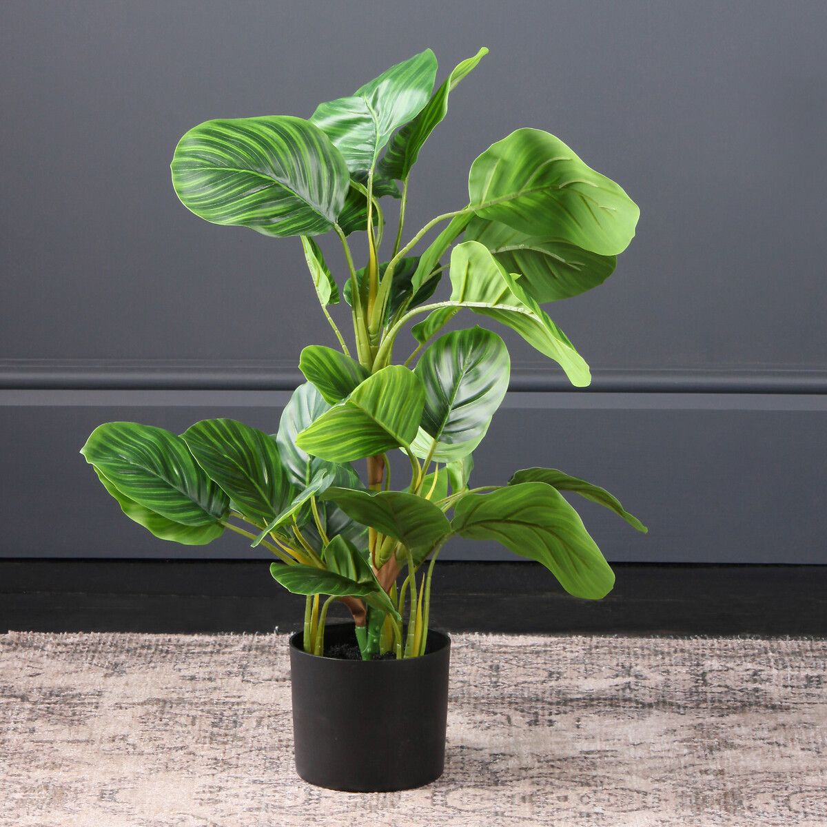 70cm Artificial Real Touch Arrowroot and Maranta Plant green, SO'HOME