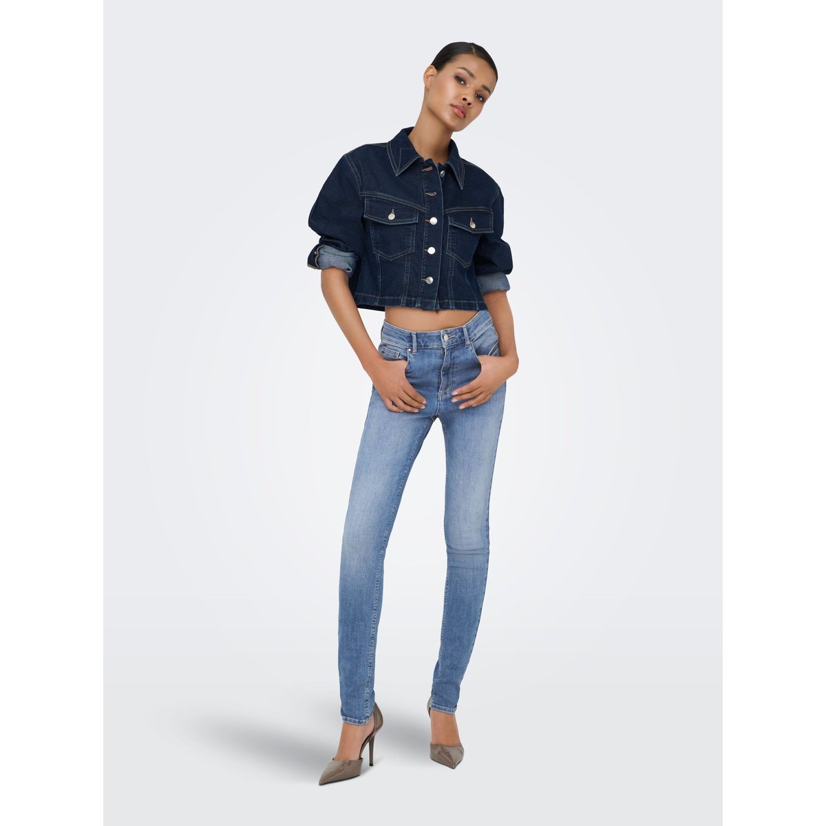 Jean Skinny light blue denim, ONLY