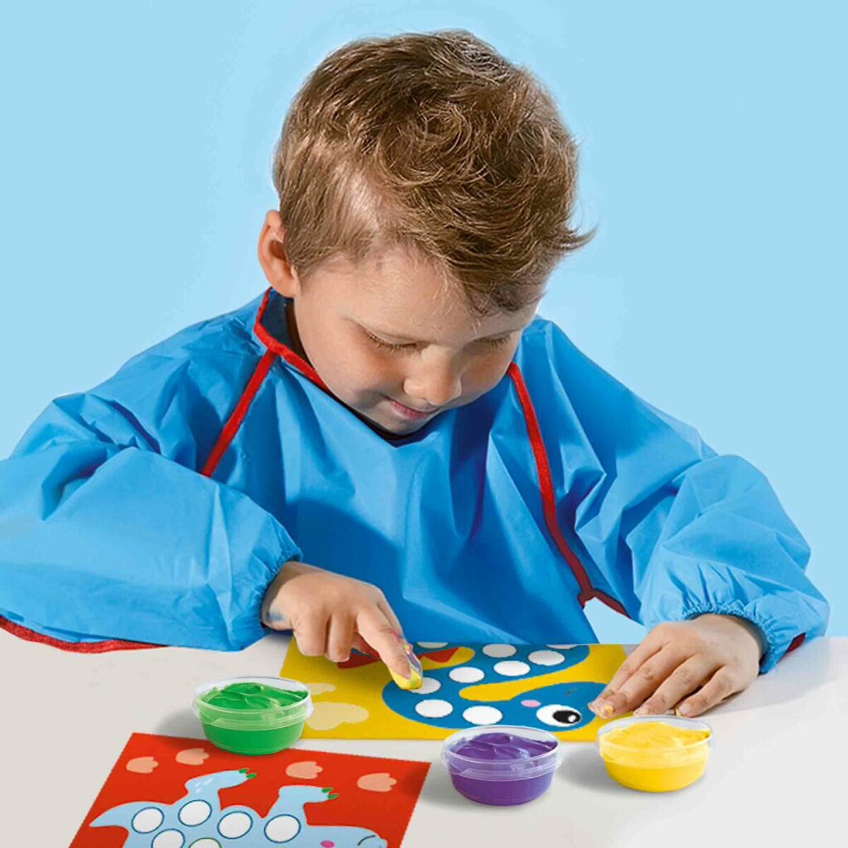 Brinquedo "Pinta com dedos - dinossauros", SES multicolor, SES