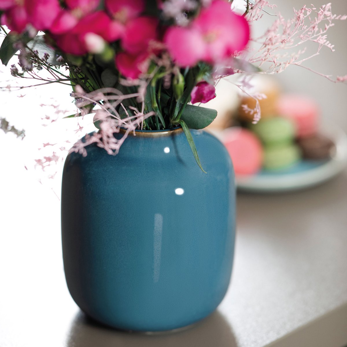Vase Nek Bleu Uni Petit LAVE bleu, LIKE. BY VILLEROY & BOCH