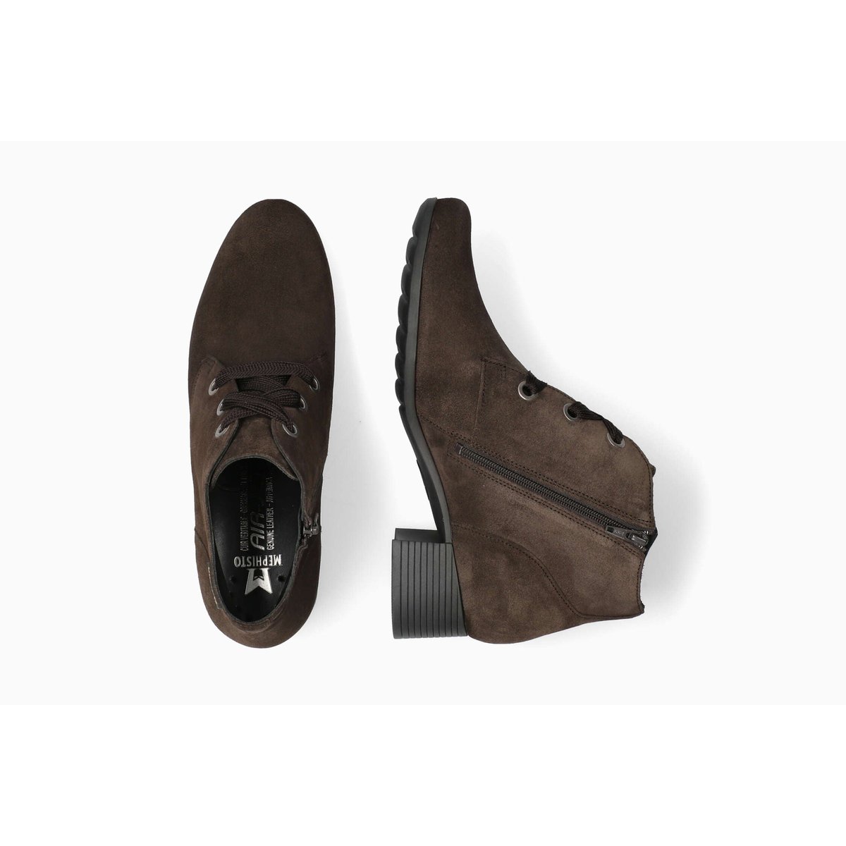 Bottines en cuir GIUSTA marron foncé 3.5, MEPHISTO