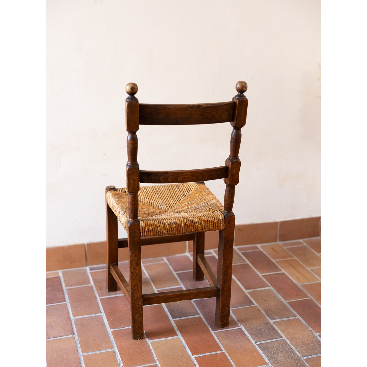 Lot de 6 chaises style campagne Claude N°1580 - Bon état beige, DEBONGOUT