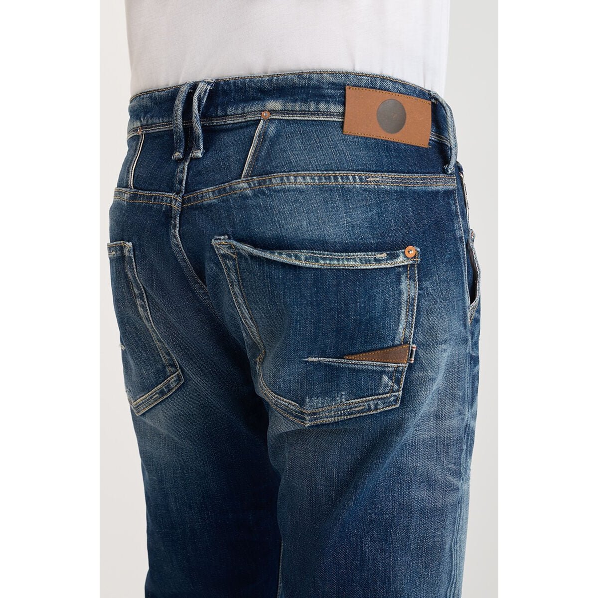 Jeans slim stretch 700/11, longueur 34 blue, LE TEMPS DES CERISES