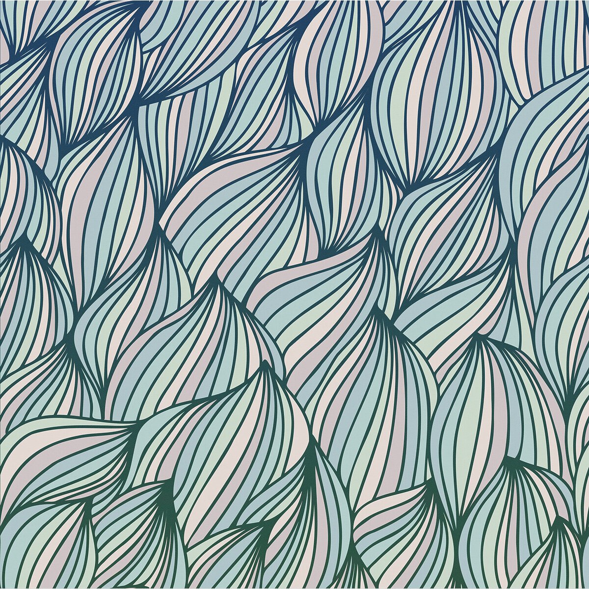 Papel de parede Gentle Waves, INTERELIFE multicolor, INTERELIFE