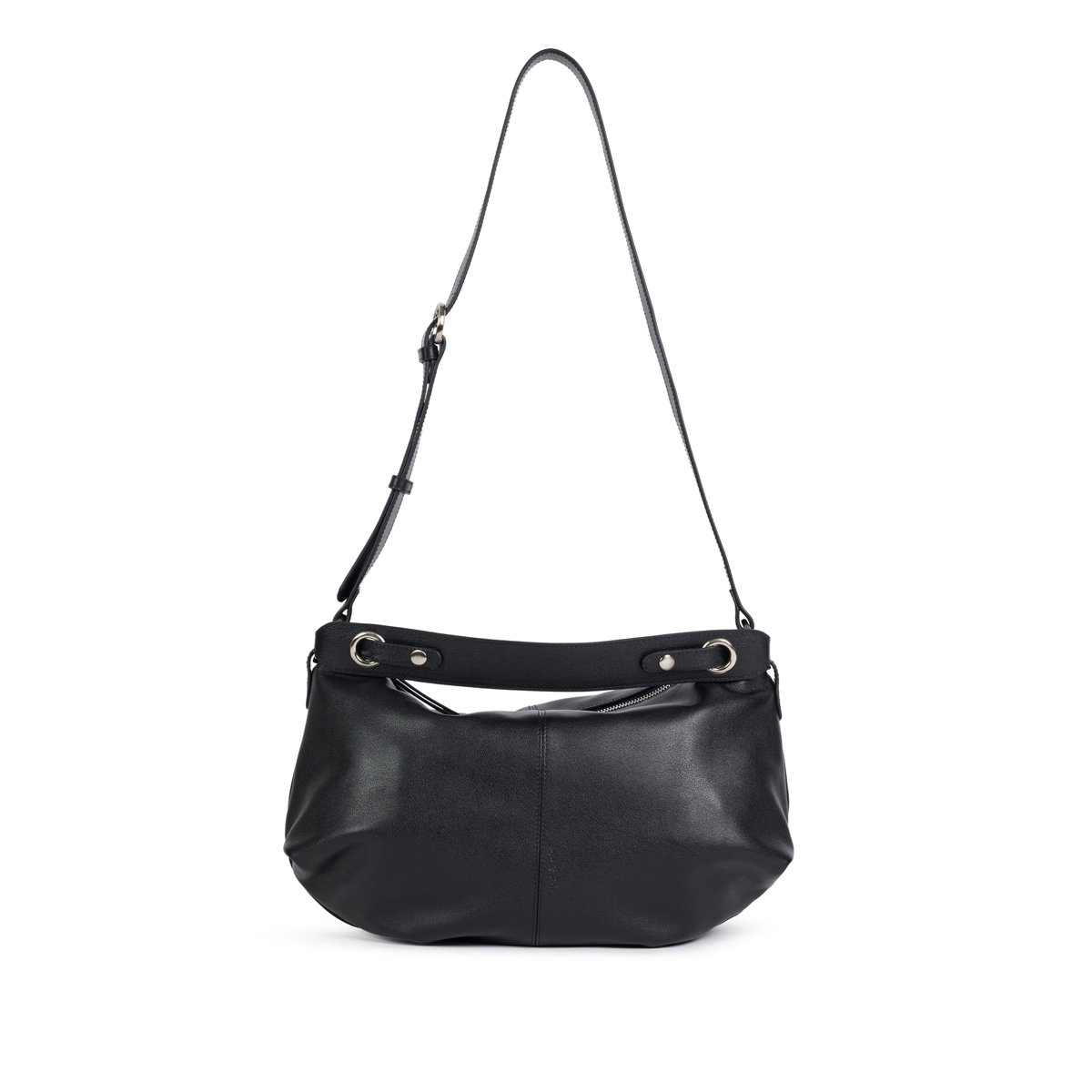 Sac à bandoulière en cuir HERA noir, NAT & NIN
