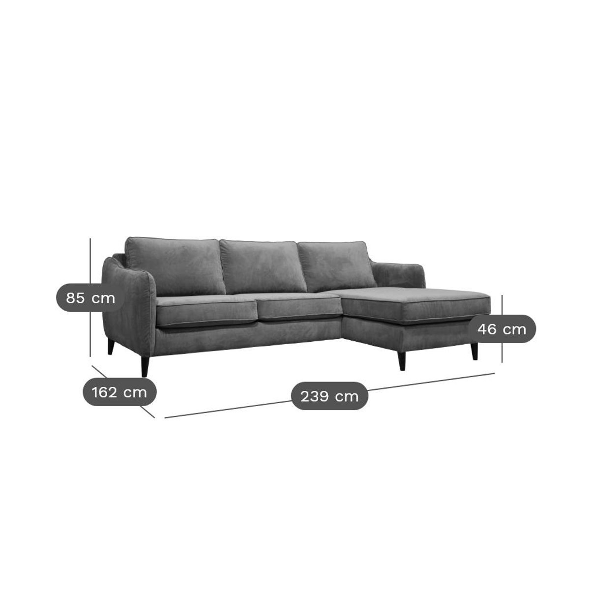 Canapé d'angle convertible tissu - PRINCE beige, CAMIF