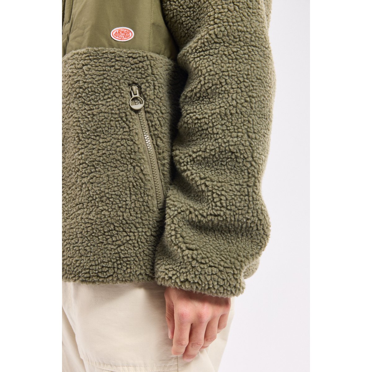 Veste zippée sherpa Héritage HERITAGE military, ARMOR-LUX