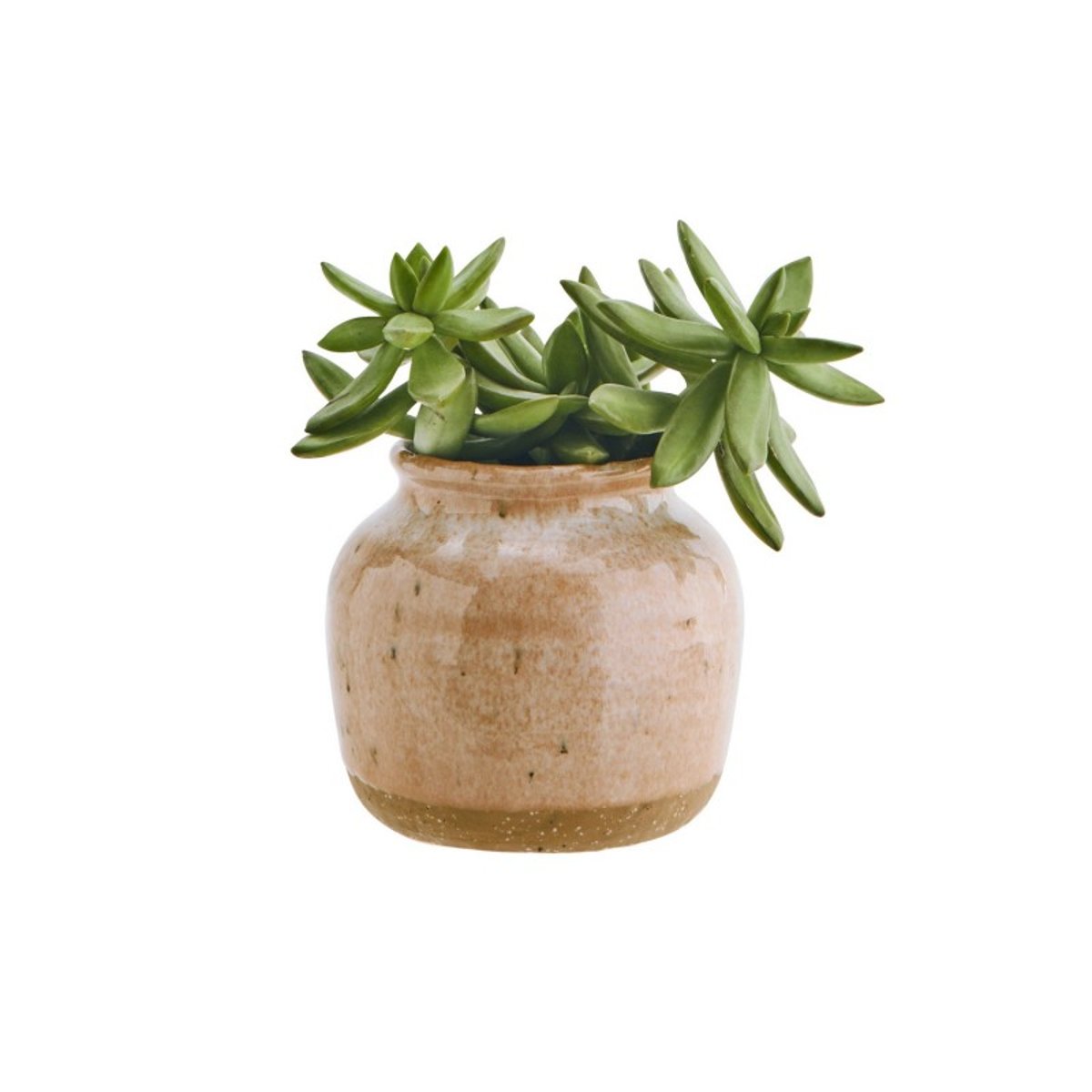 Petit cache-pot artisanal grès pêche, MADAM STOLTZ
