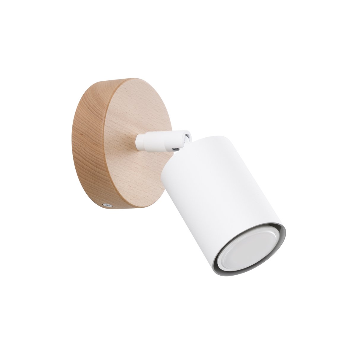 Applique Acier Bois/Blanc GU10 1 Verdo marron, EDEN