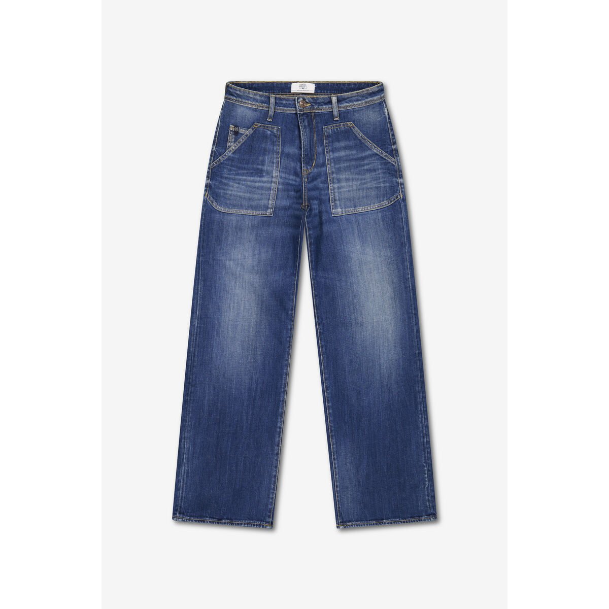 Jeans loose, large 400/28 loose , longueur 34 blue, LE TEMPS DES CERISES