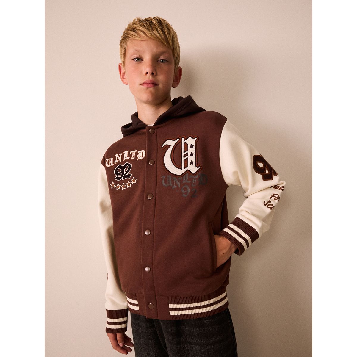 Blouson aviateur à motif marron, NEXT