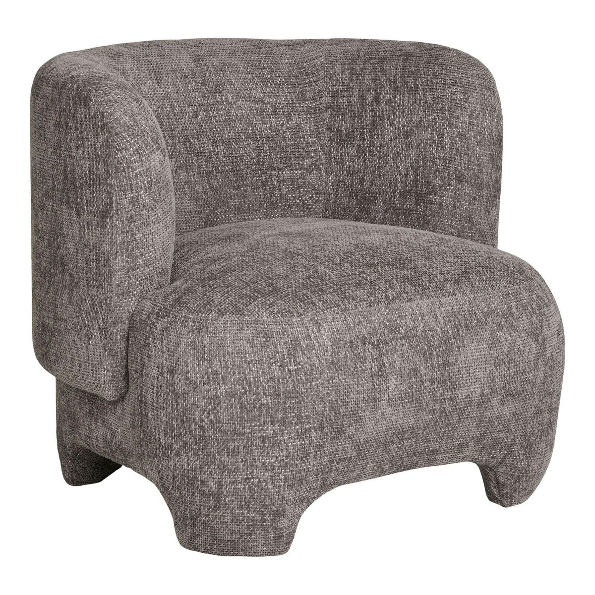 Gros fauteuil design gris BERLIN gris, PIER IMPORT