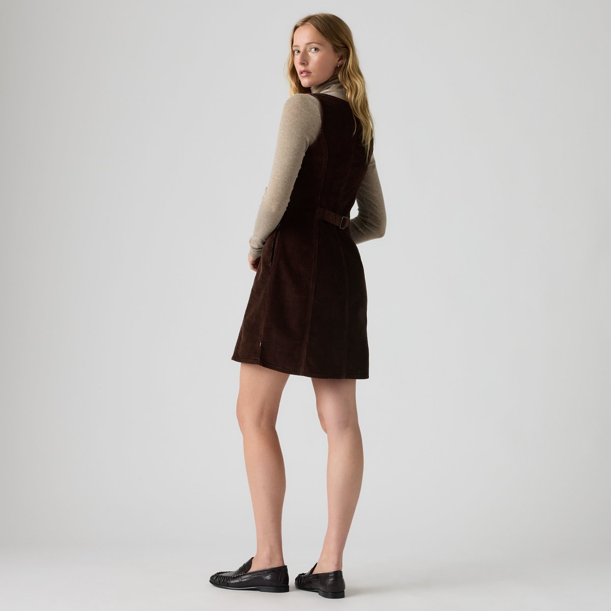 Robe débardeur Audra velours marron - java, LEVI'S