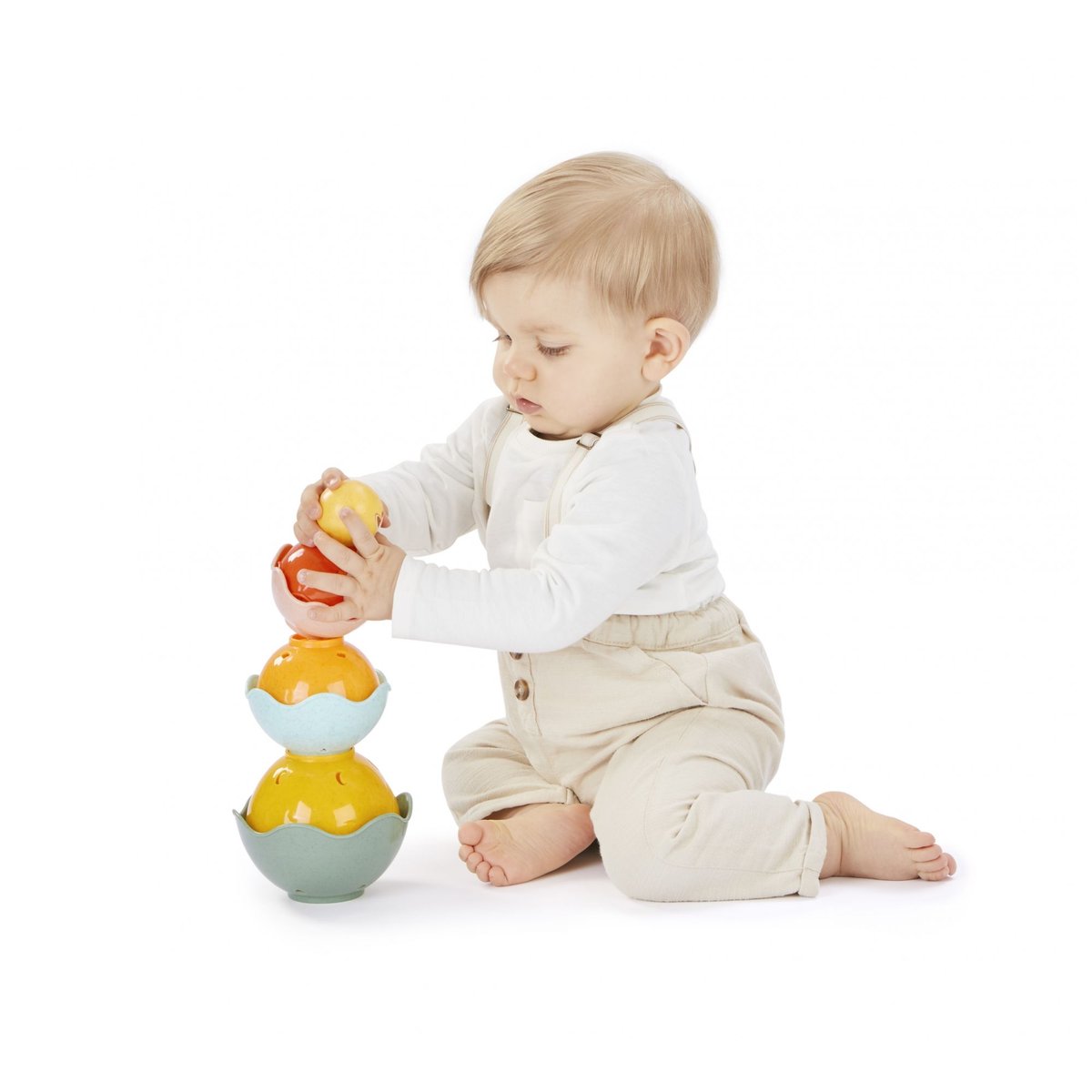 Jouet d'évéil bébé empilable Sophie la girafe multicolore, VULLI
