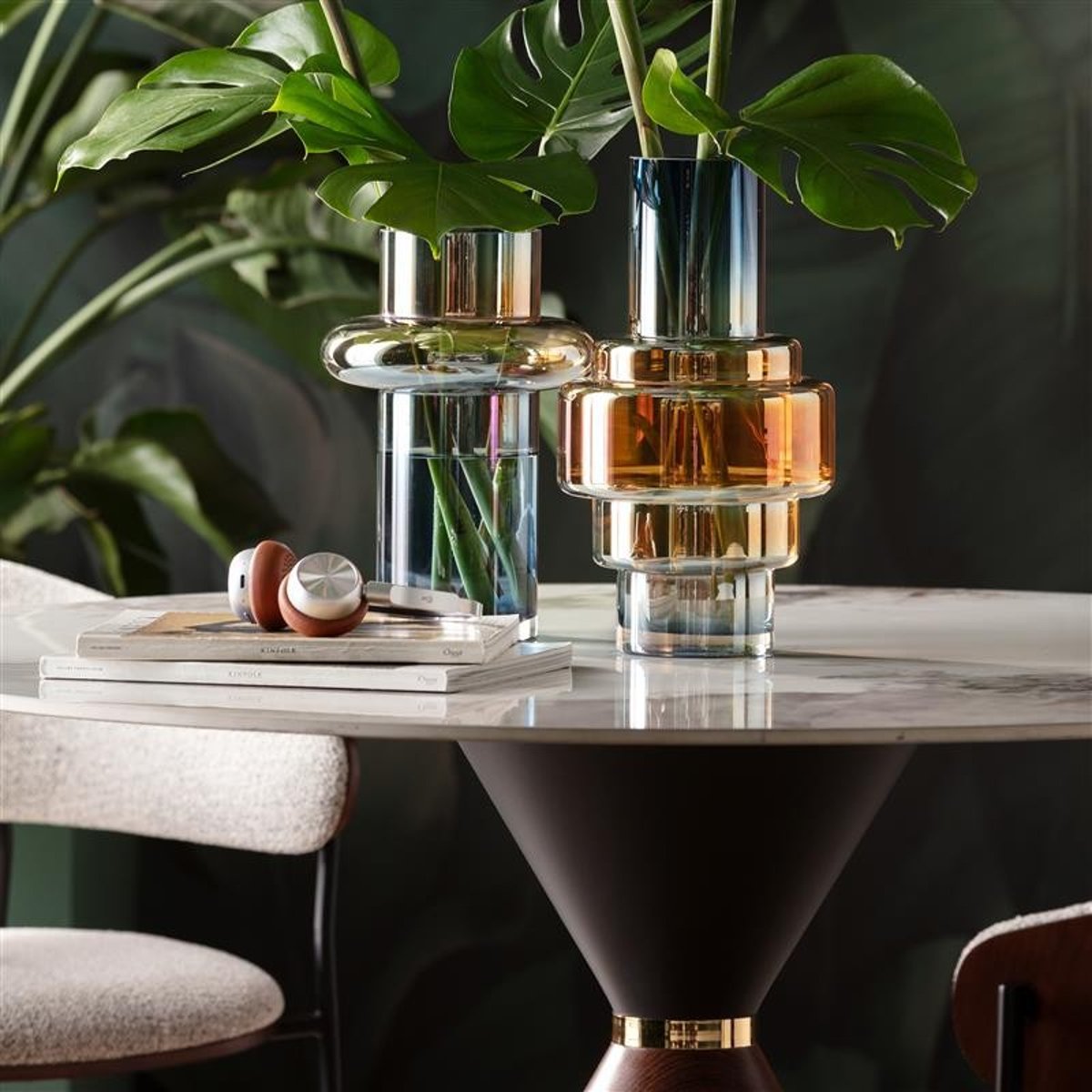 Vase en verre, PHENOM multicolore, KARE DESIGN