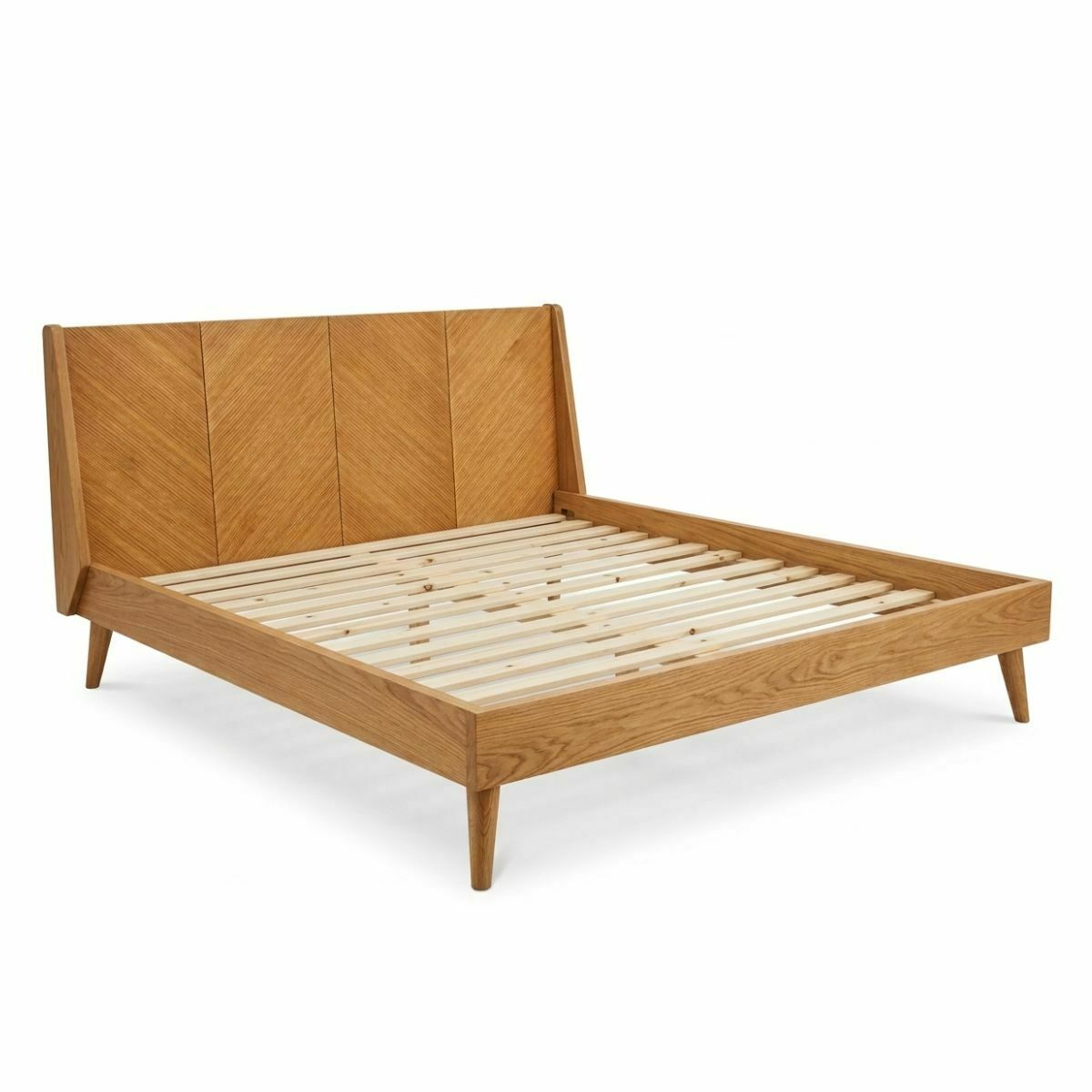 Pack lit 2 places Bois massif ISLA noisette, AKITEN RETAIL