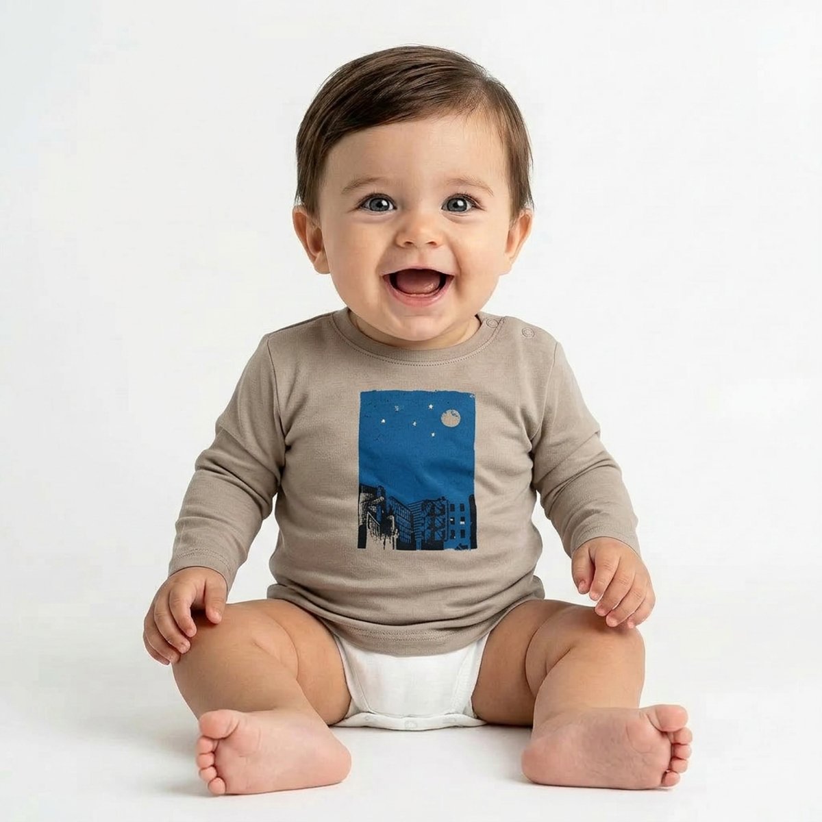 T-shirt bébé - Très bon état gris, BONPOINT