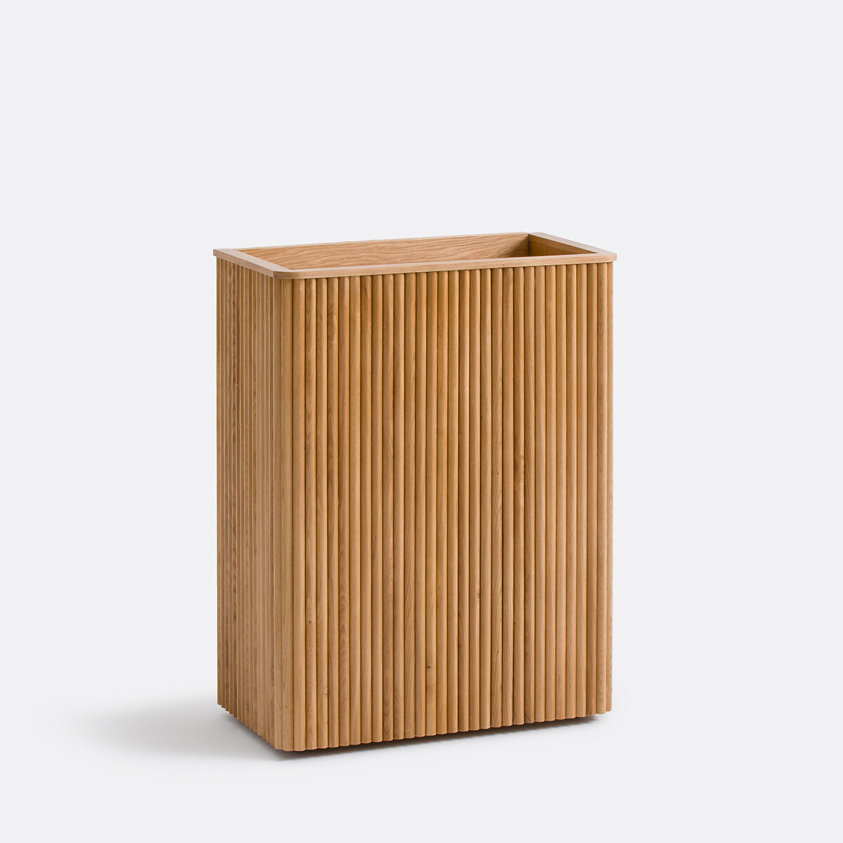 Console, rangement à roulettes, en plaqué chêne, Tamula chêne, LA REDOUTE INTERIEURS