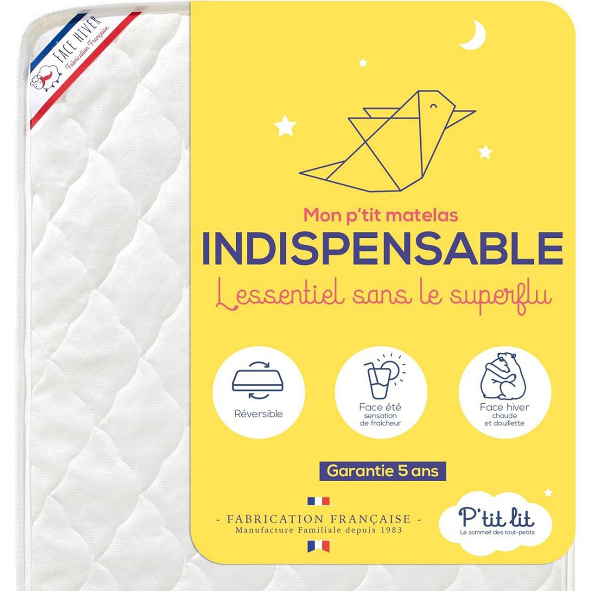 Matelas mon p'tit matelas indispensable blanc, P'TIT LIT
