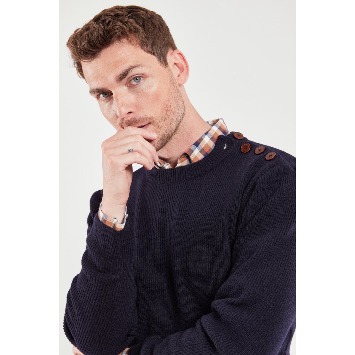 Pull marin - lambswool Héritage en laine pour homme navire, ARMOR-LUX