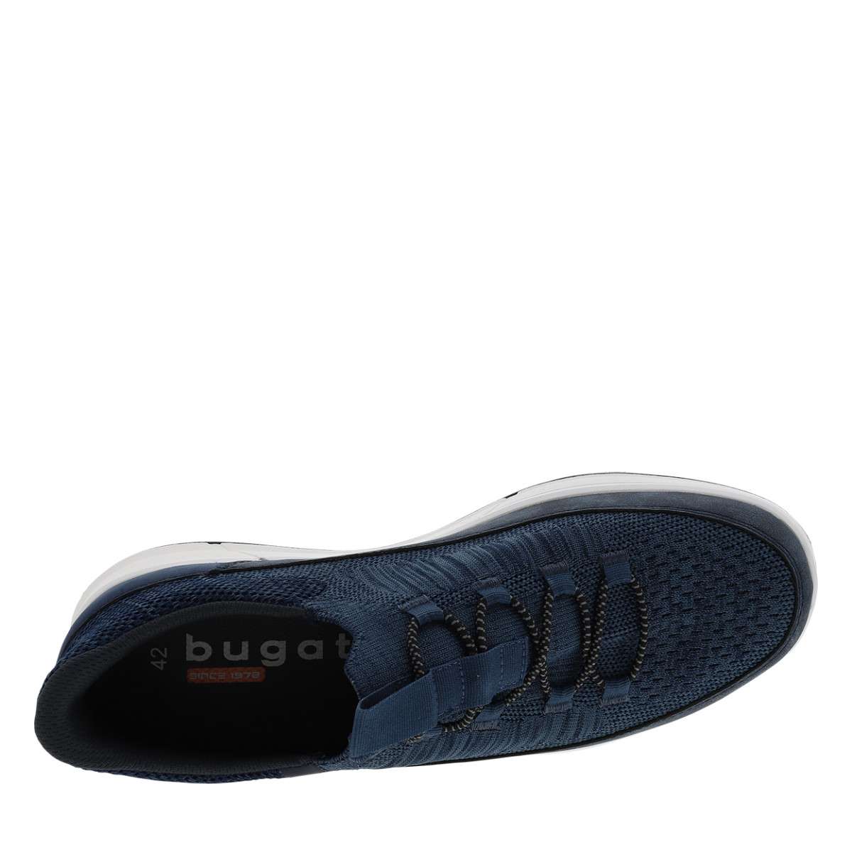 Sneakers talon plat bleu, BUGATTI
